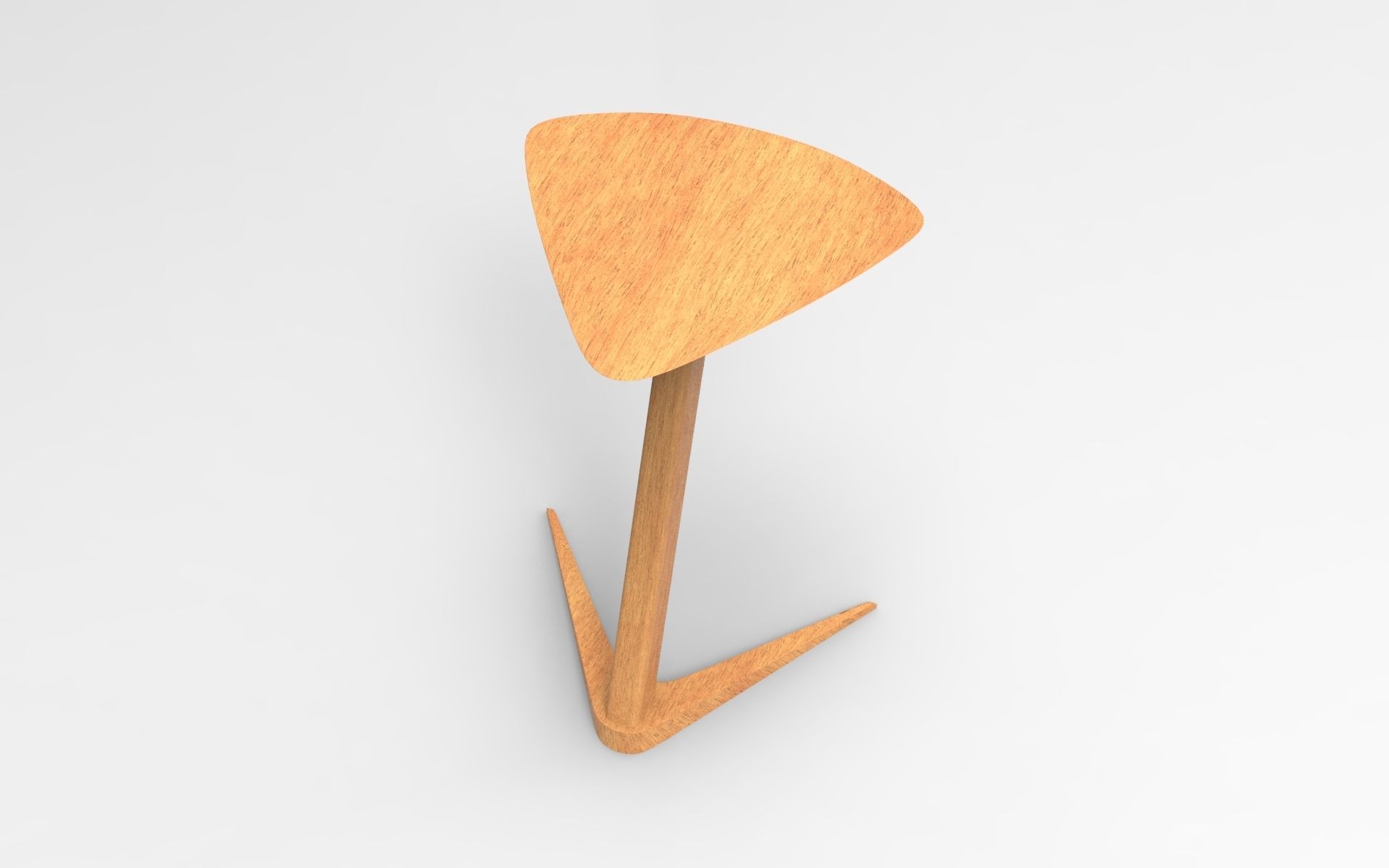 Trigon Side Table Low-poly 3D model_2