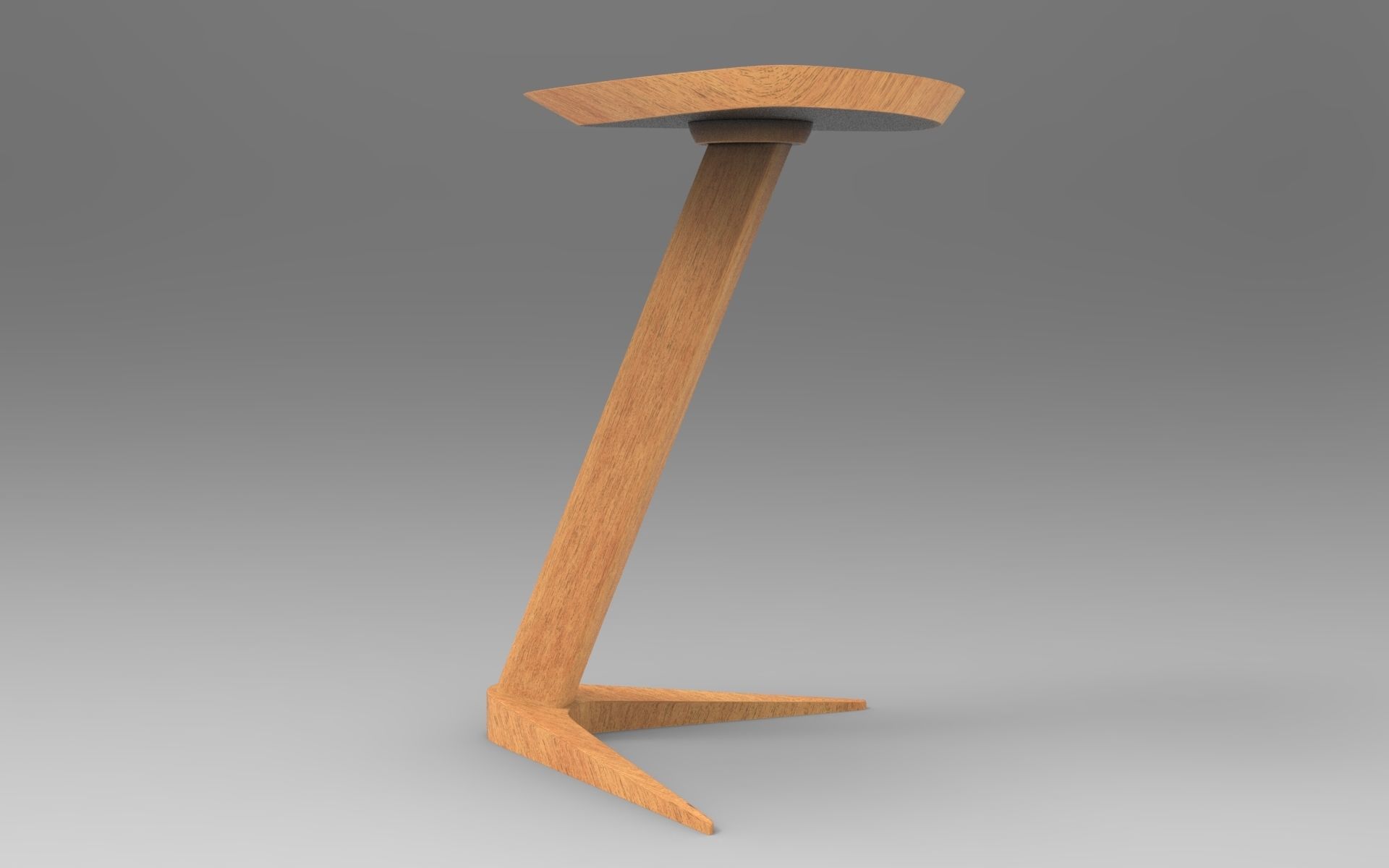 Trigon Side Table Low-poly 3D model_1