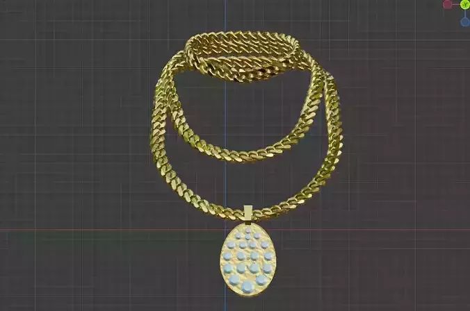 Exquisite 14mm Cuban Link Gold Necklace  Chain Set