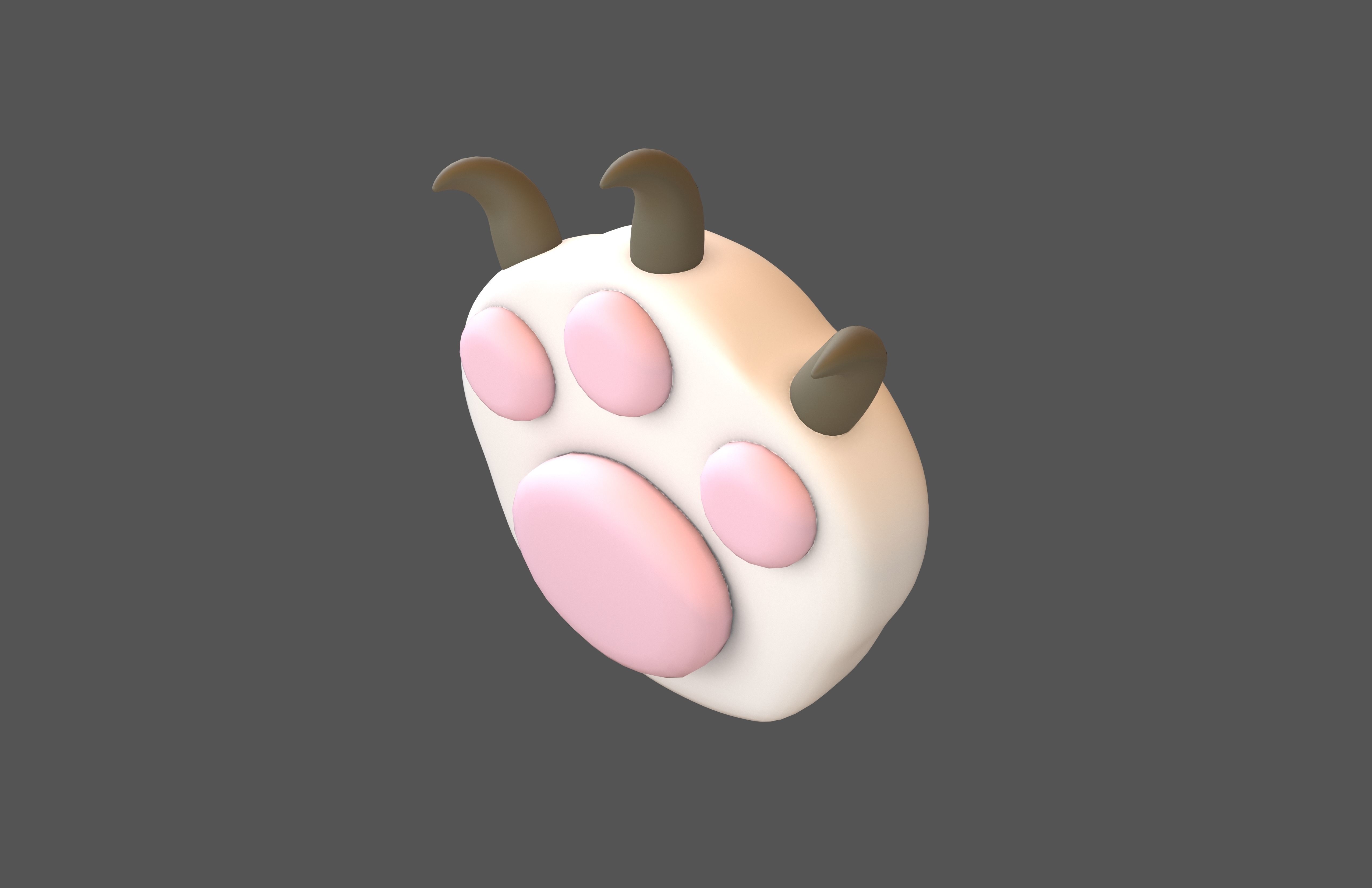 Cat Paw v2 001 Low-poly 3D model_2