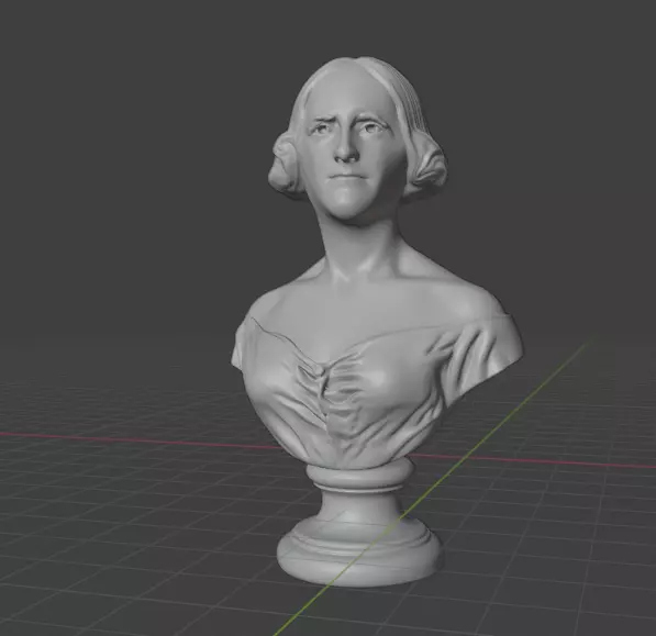 Mary Shelley 3D print model_13