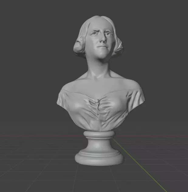 Mary Shelley 3D print model_4