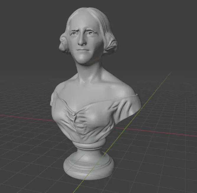 Mary Shelley 3D print model_7