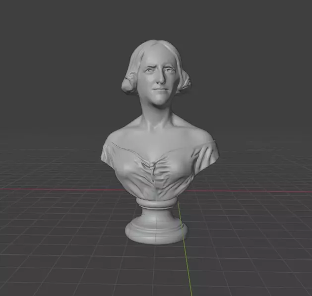 Mary Shelley 3D print model_2