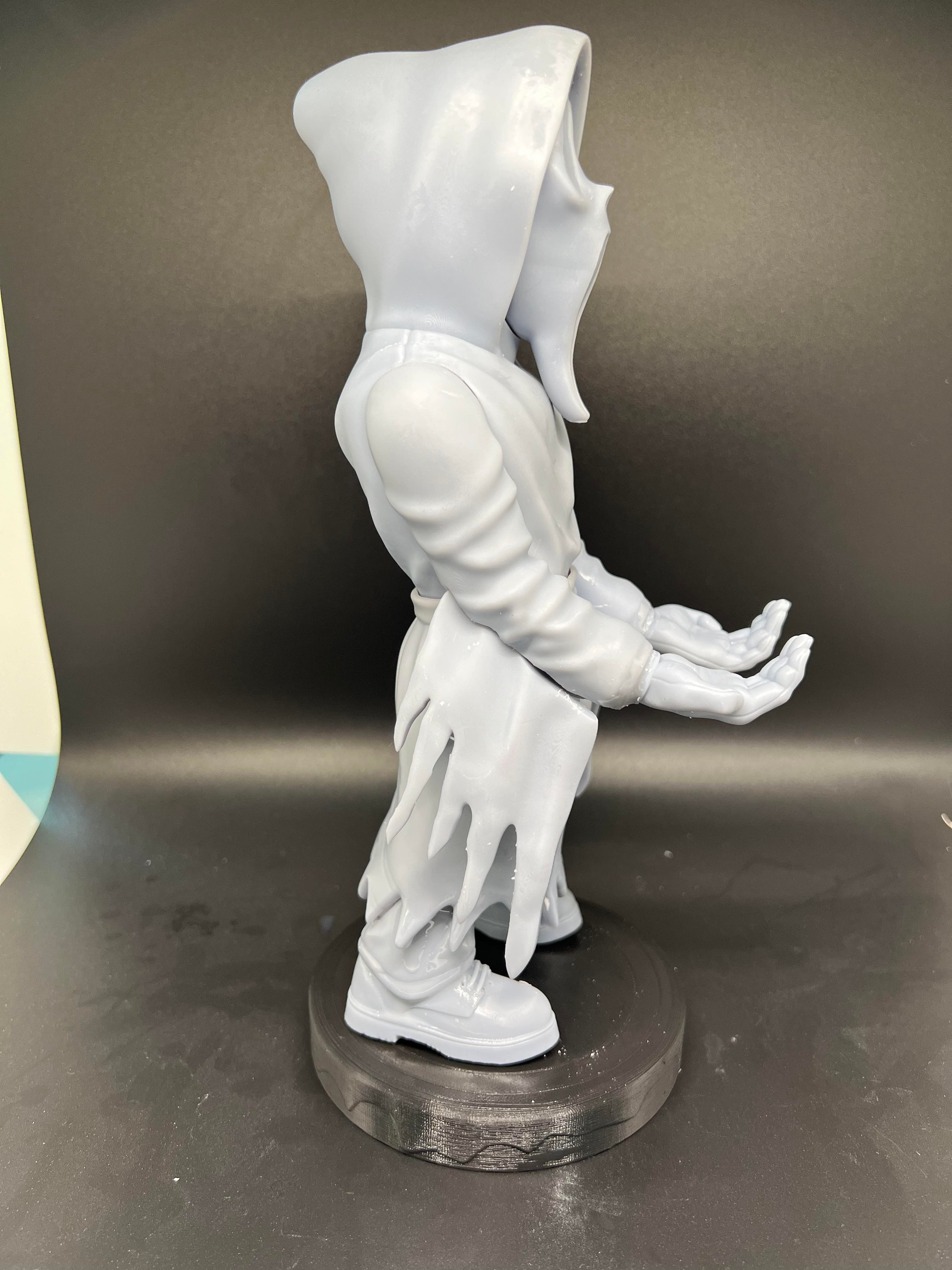 Ghost face joystick holder  3D print model_4