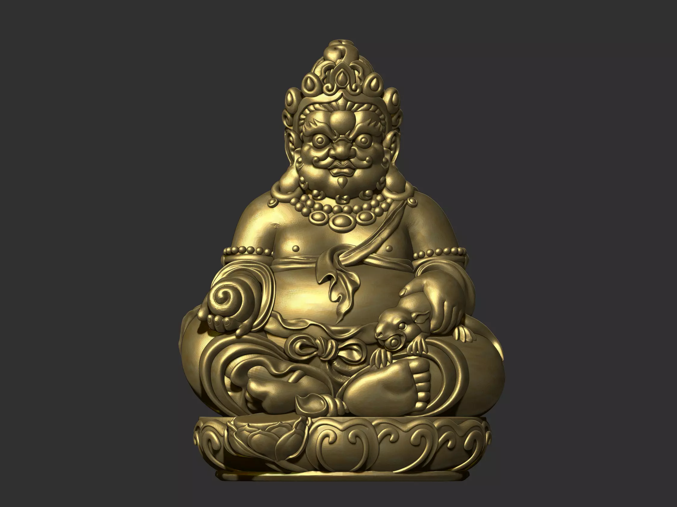 Tibetan Buddha 2 3D print model_0