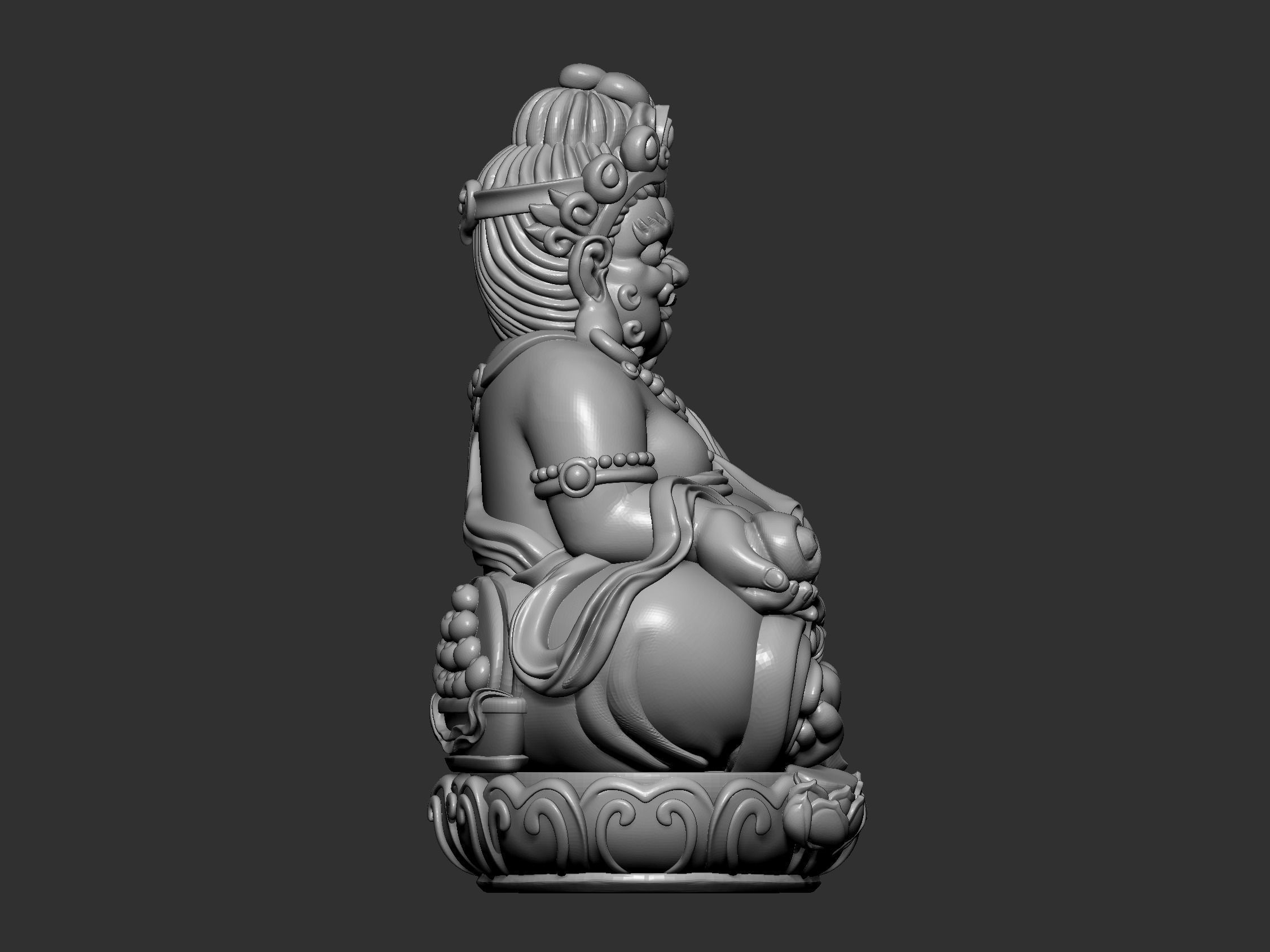 Tibetan Buddha 2 3D print model_2