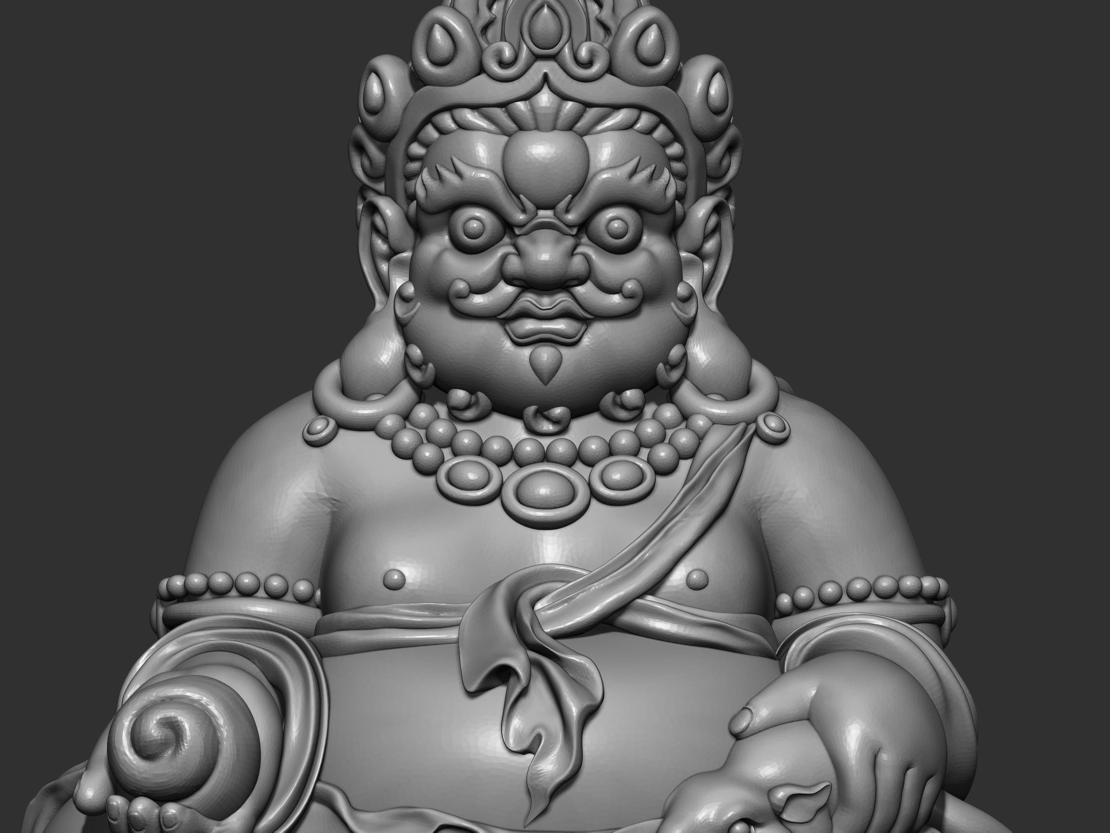 Tibetan Buddha 2 3D print model_5