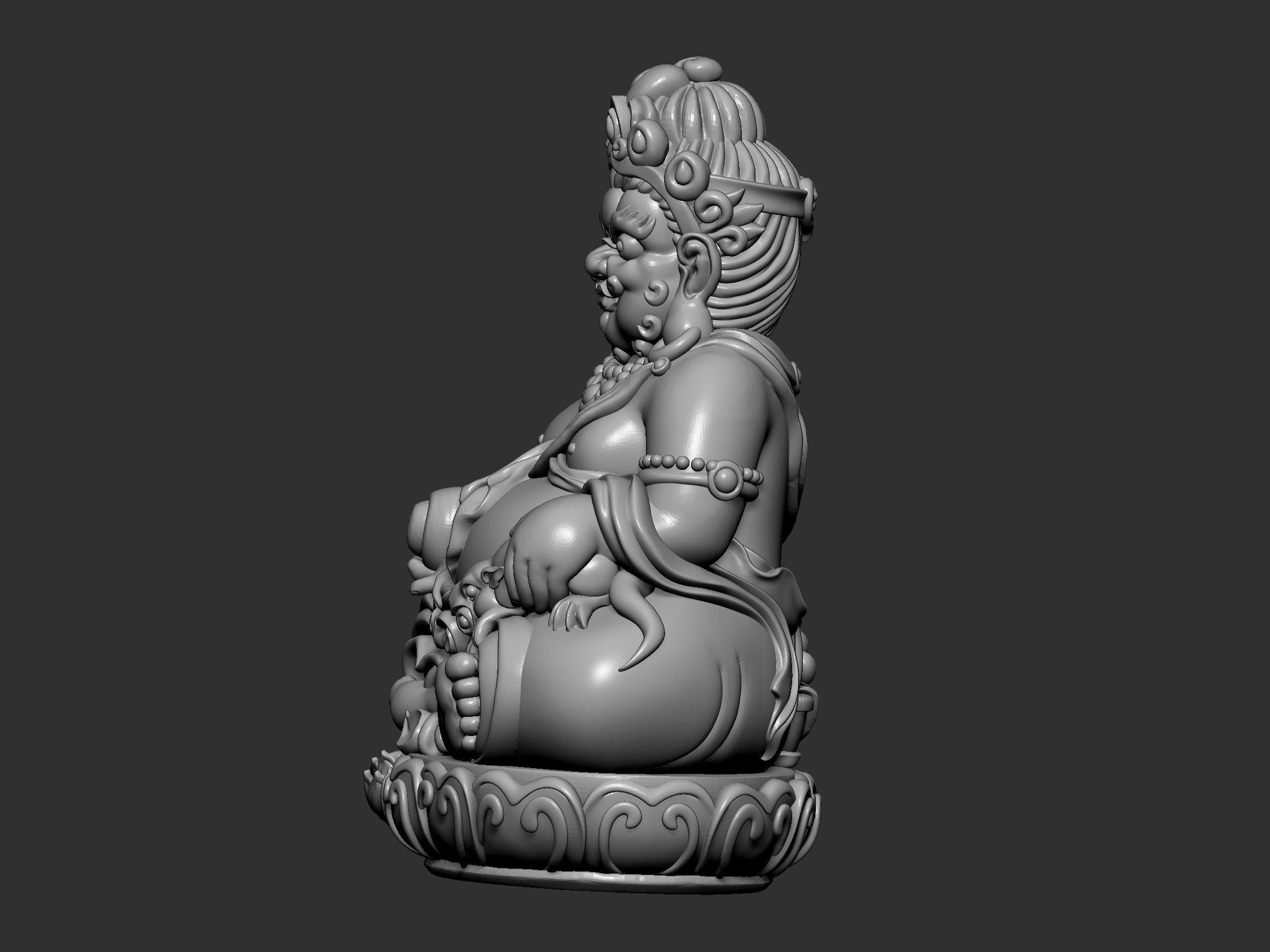 Tibetan Buddha 2 3D print model_4
