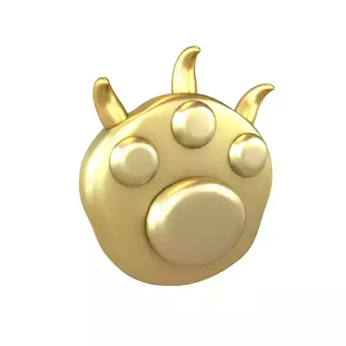 Cat Paw v2 004 Low-poly 3D model