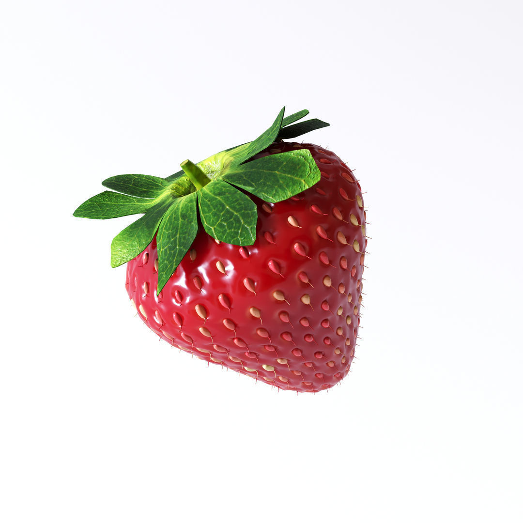 Strawberry 3D model_2