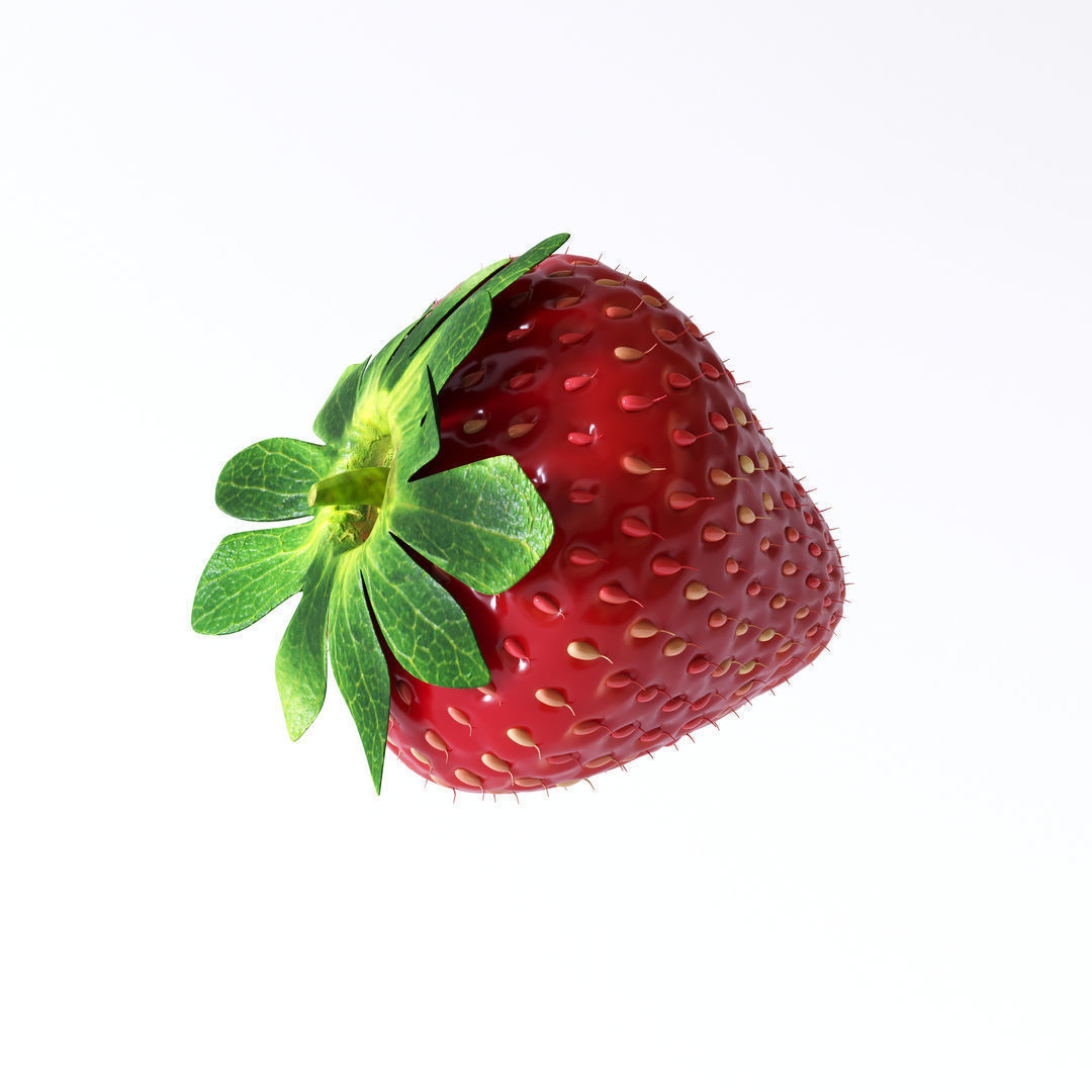 Strawberry 3D model_3