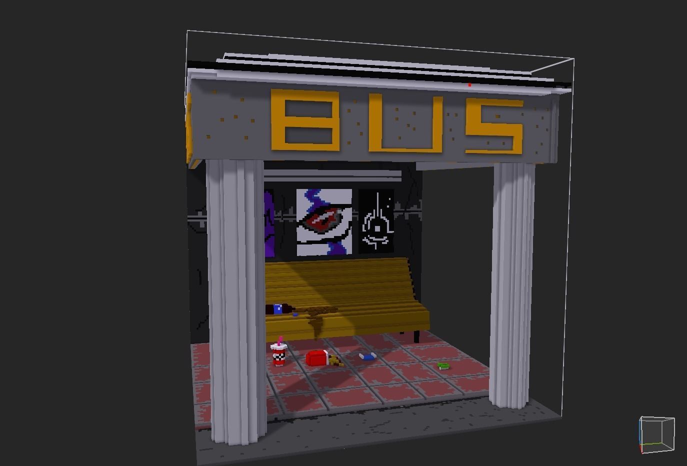 bus halth Free low-poly 3D model_6