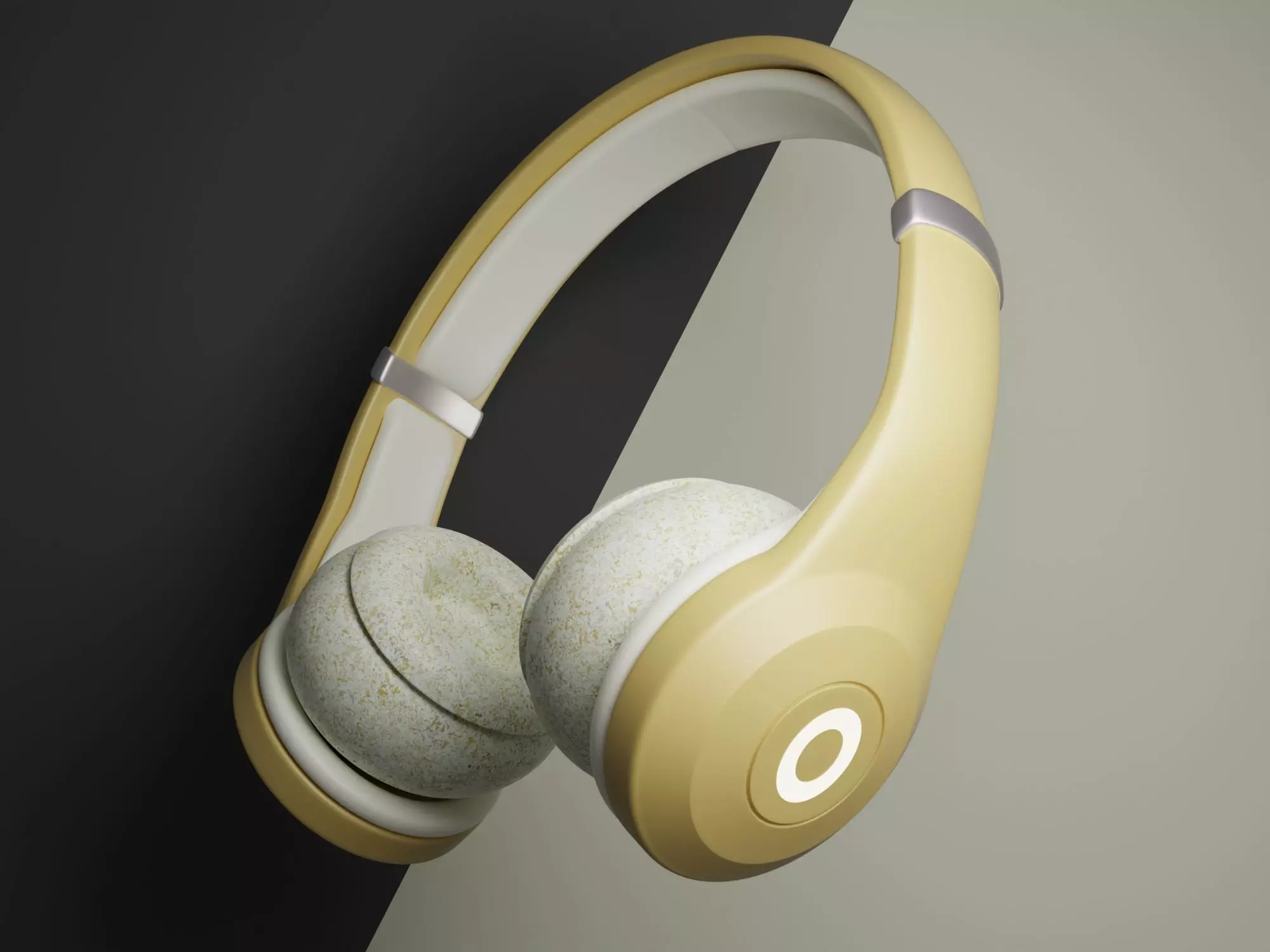 Headphones design 3D model_0