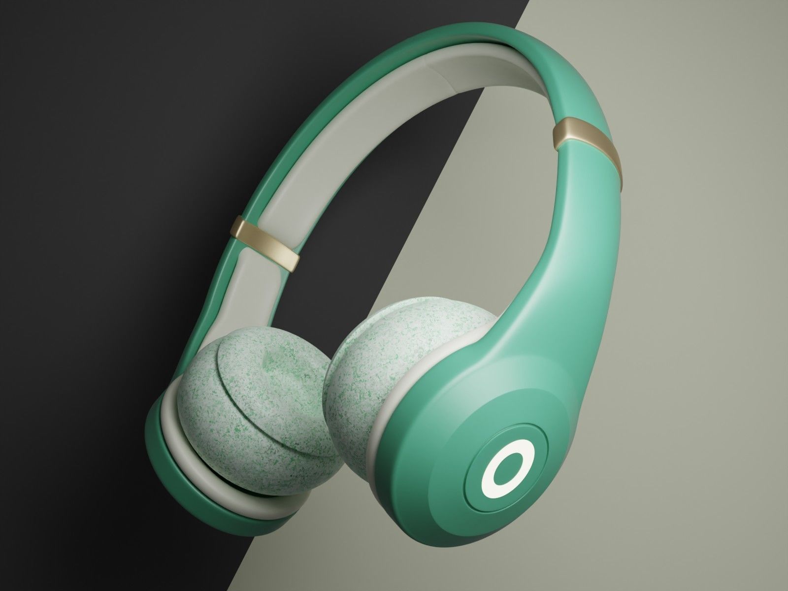Headphones design 3D model_1