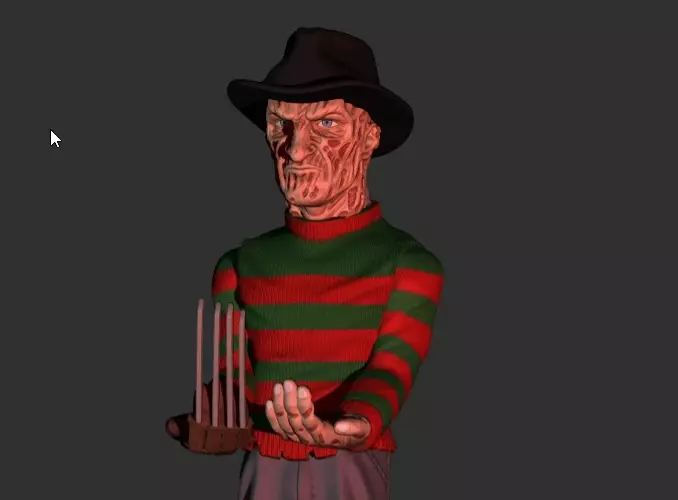 Freddy Krueguer joystick holder 3D print model