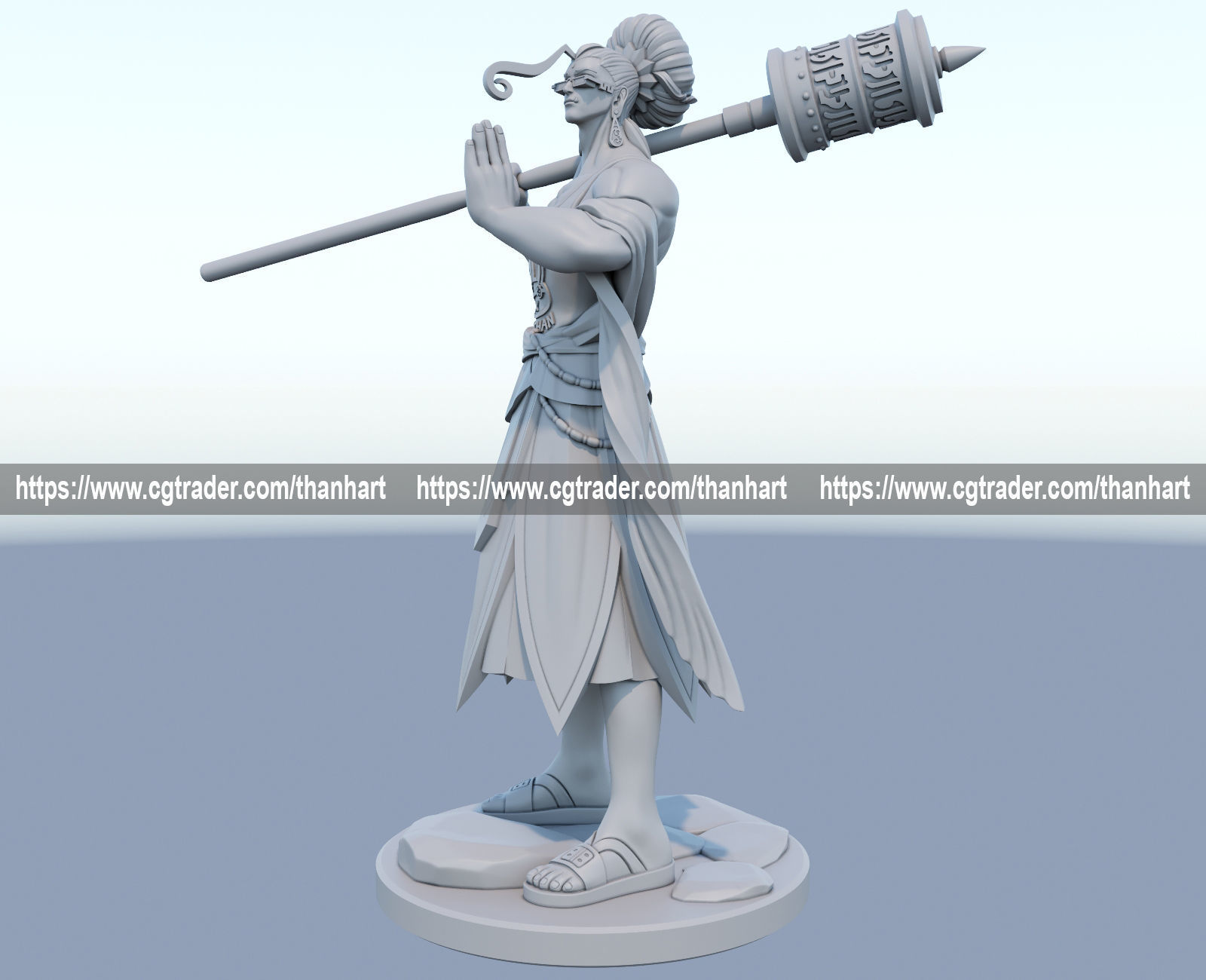 buddha 3d print model from record of ragnarok 3D print model_5