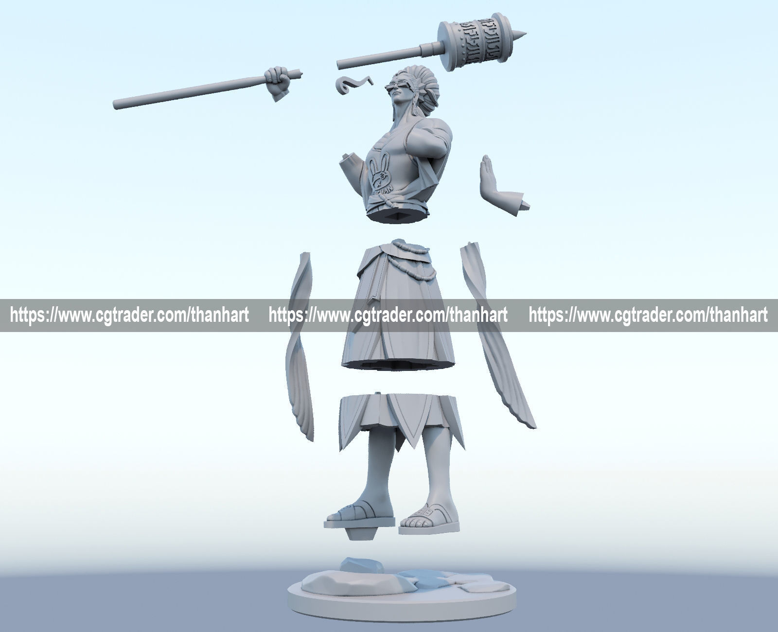 buddha 3d print model from record of ragnarok 3D print model_4