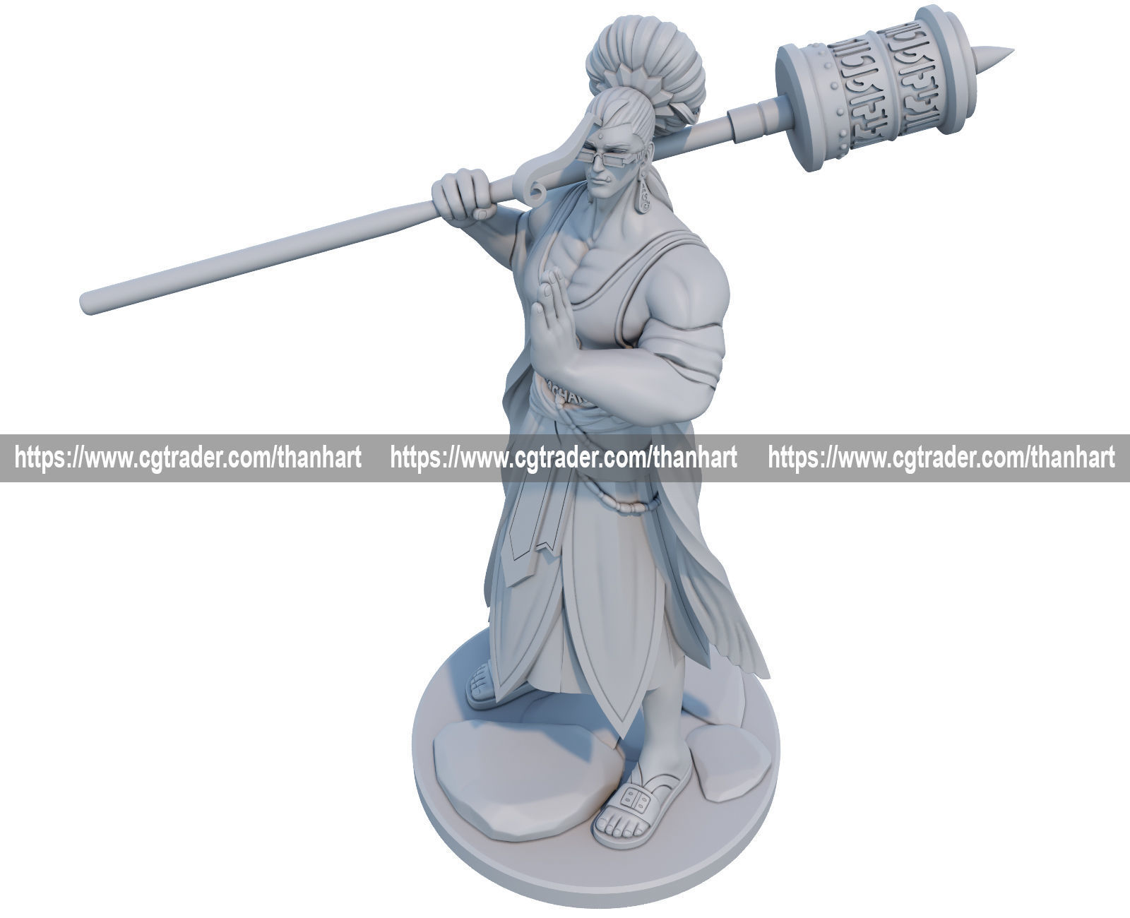 buddha 3d print model from record of ragnarok 3D print model_1