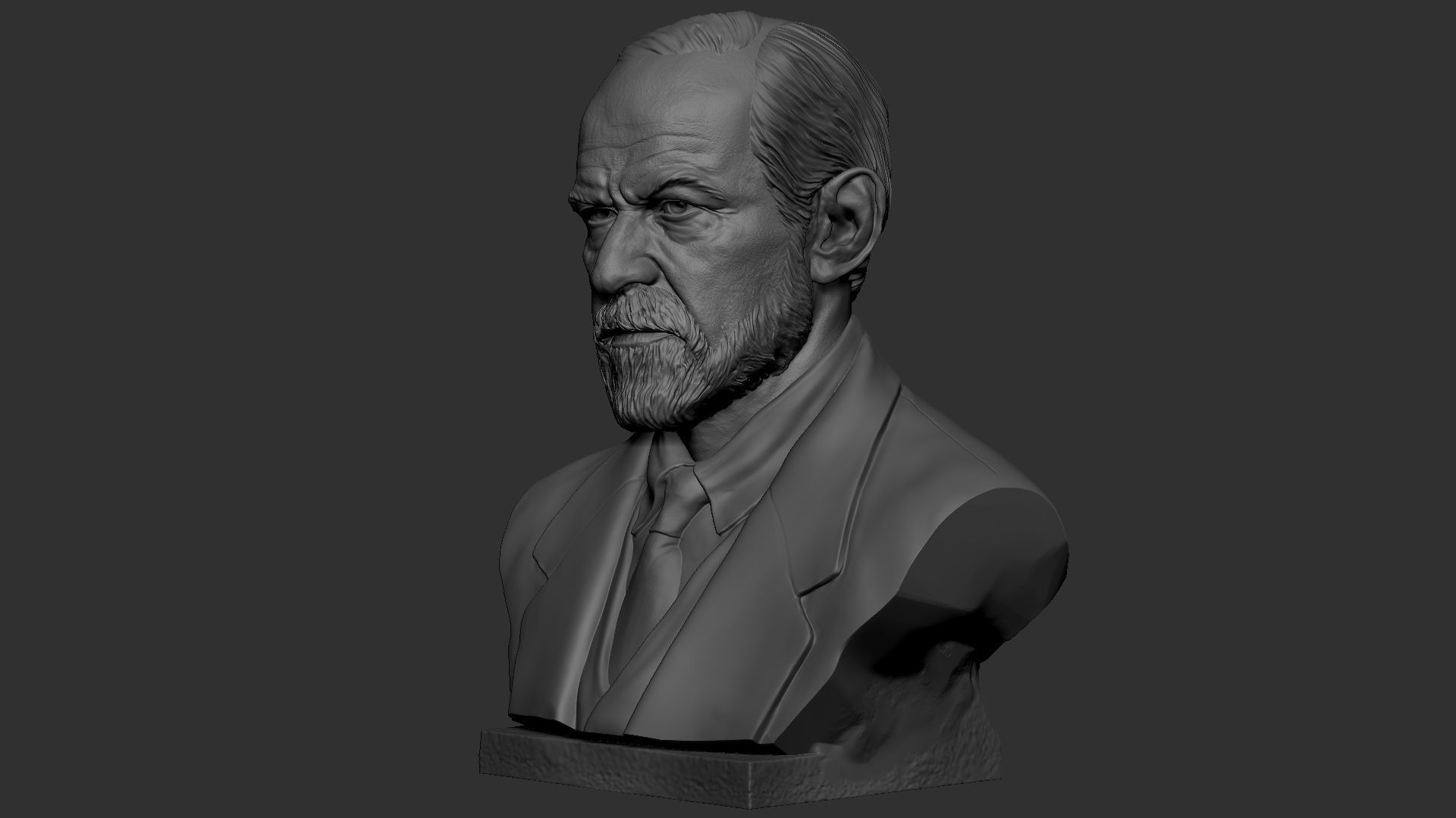 Sigmund Freud 3D print model_48