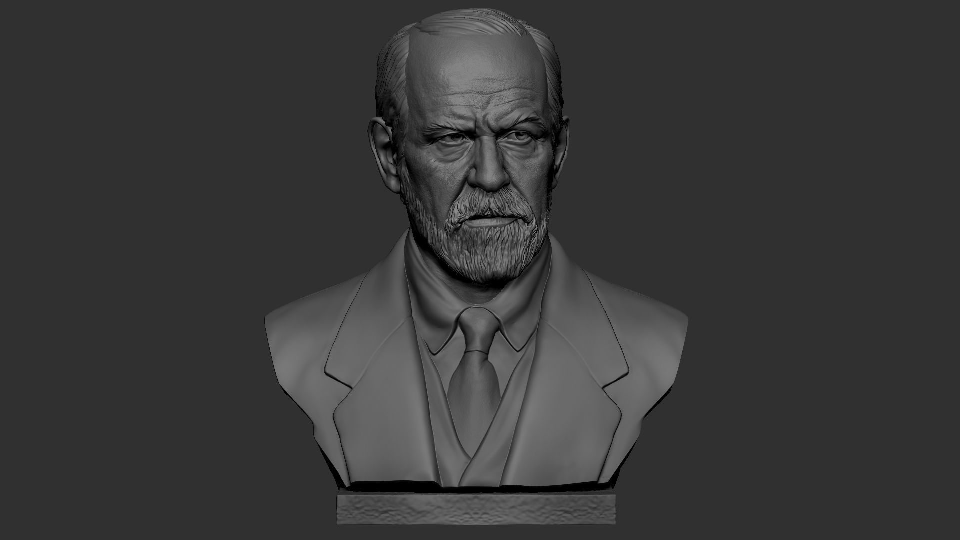 Sigmund Freud 3D print model_3