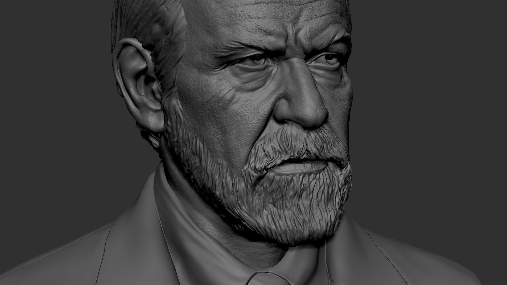 Sigmund Freud 3D print model_30