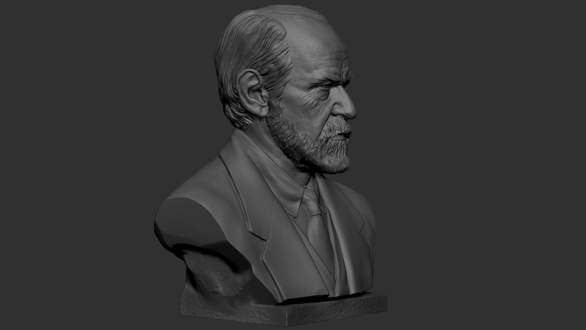 Sigmund Freud 3D print model_22