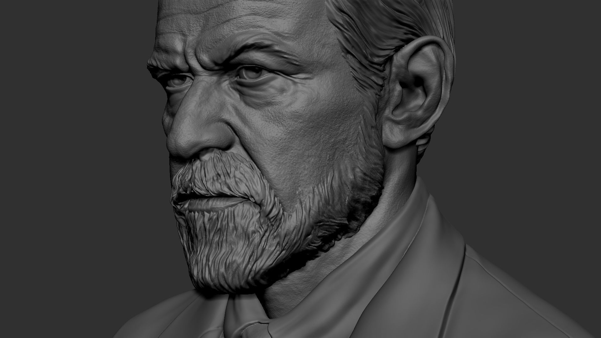 Sigmund Freud 3D print model_29