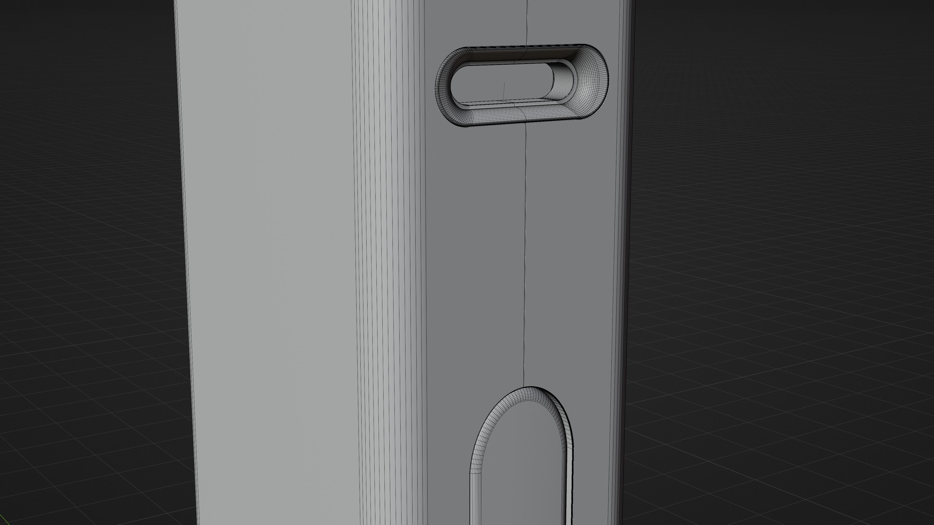 Speaker White Low-poly 3D model_6