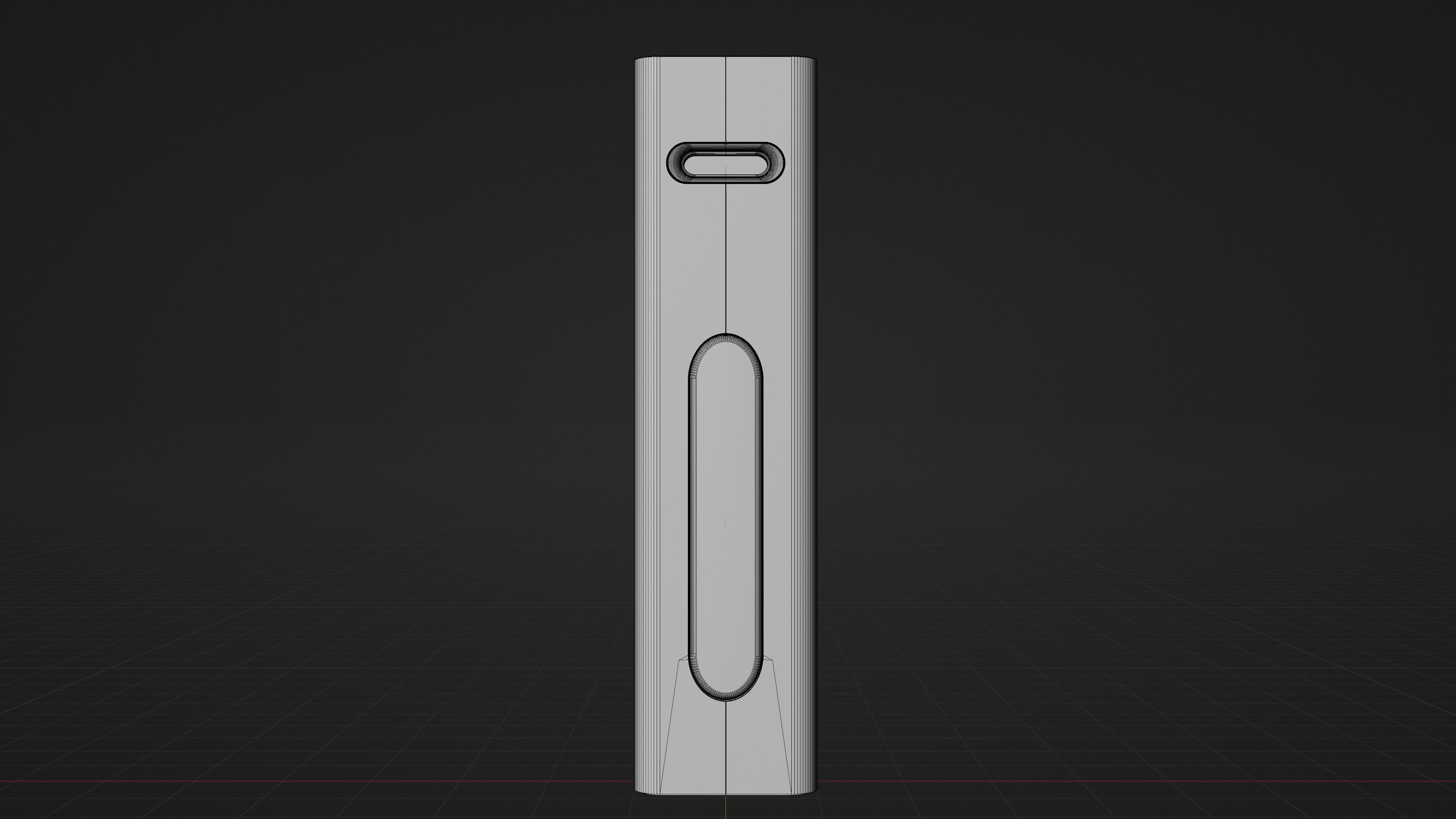 Speaker White Low-poly 3D model_5