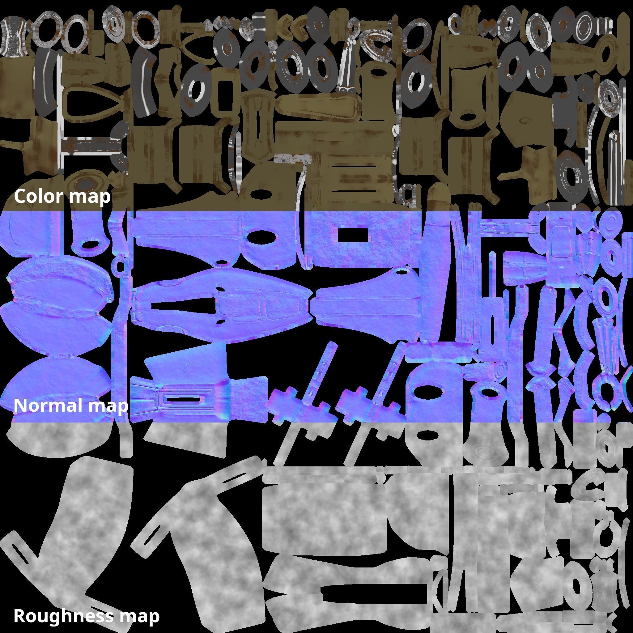 B1 Battle Droid  Low-poly 3D model_9