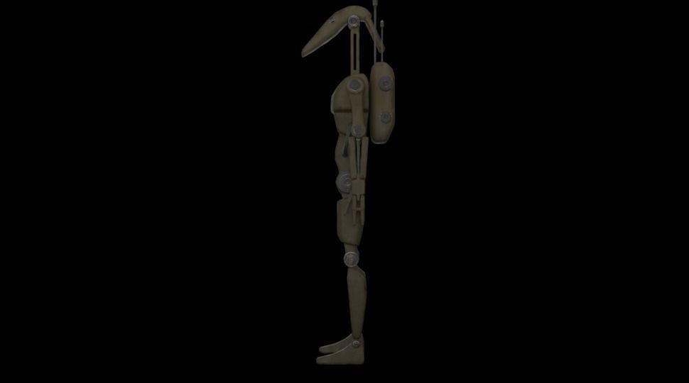 B1 Battle Droid  Low-poly 3D model_5