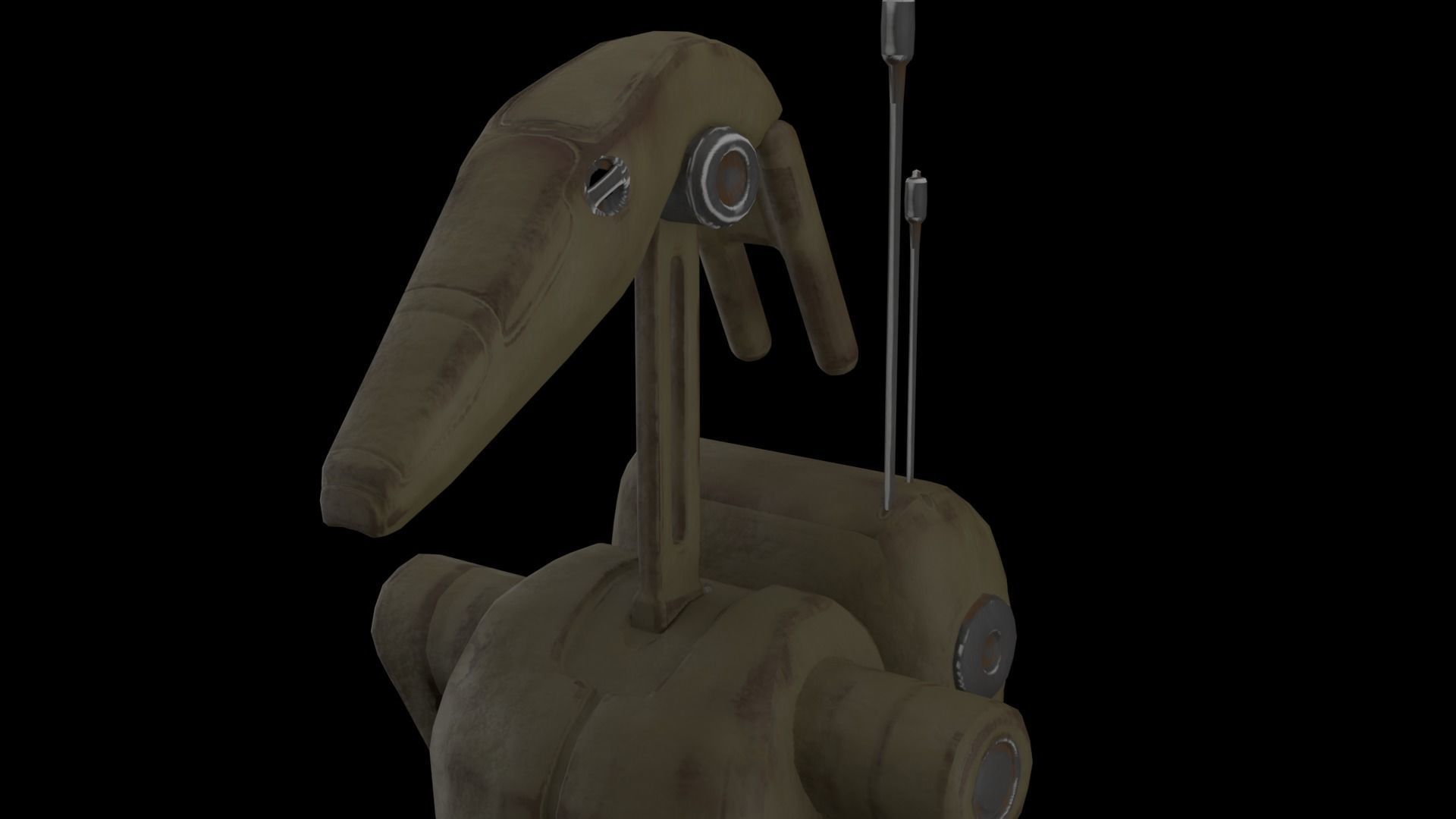 B1 Battle Droid  Low-poly 3D model_8