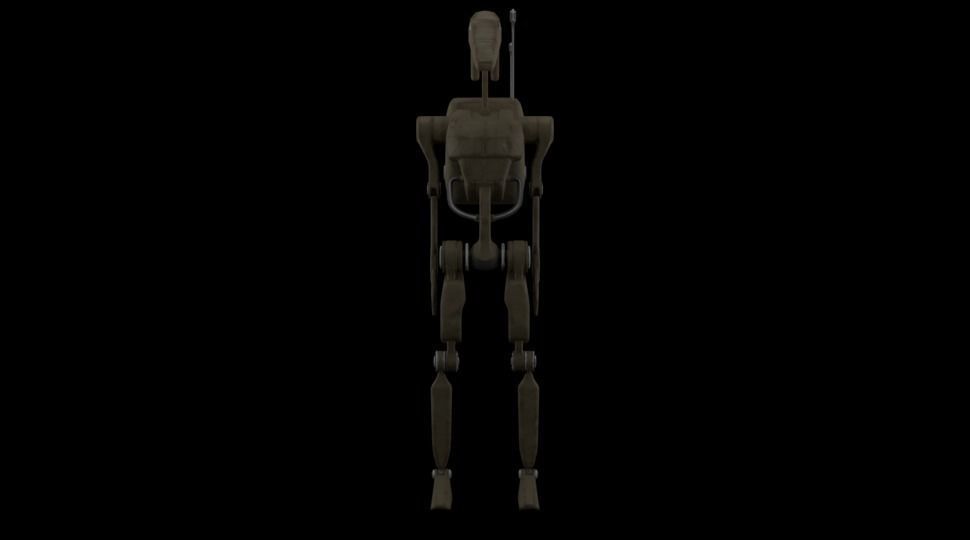 B1 Battle Droid  Low-poly 3D model_7