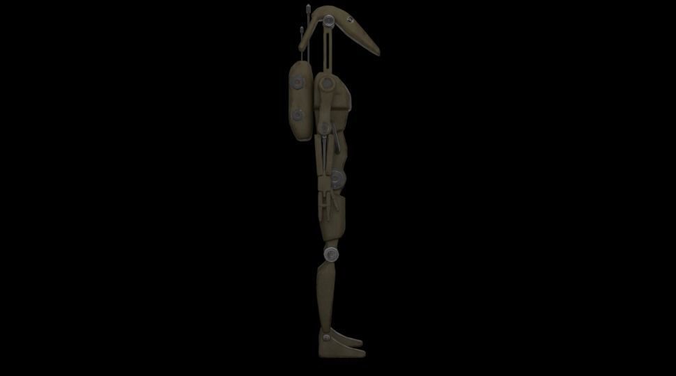 B1 Battle Droid  Low-poly 3D model_1