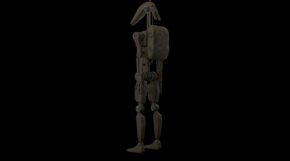 B1 Battle Droid  Low-poly 3D model_4
