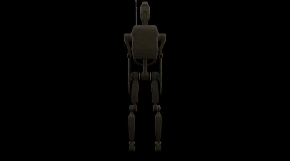 B1 Battle Droid  Low-poly 3D model_3