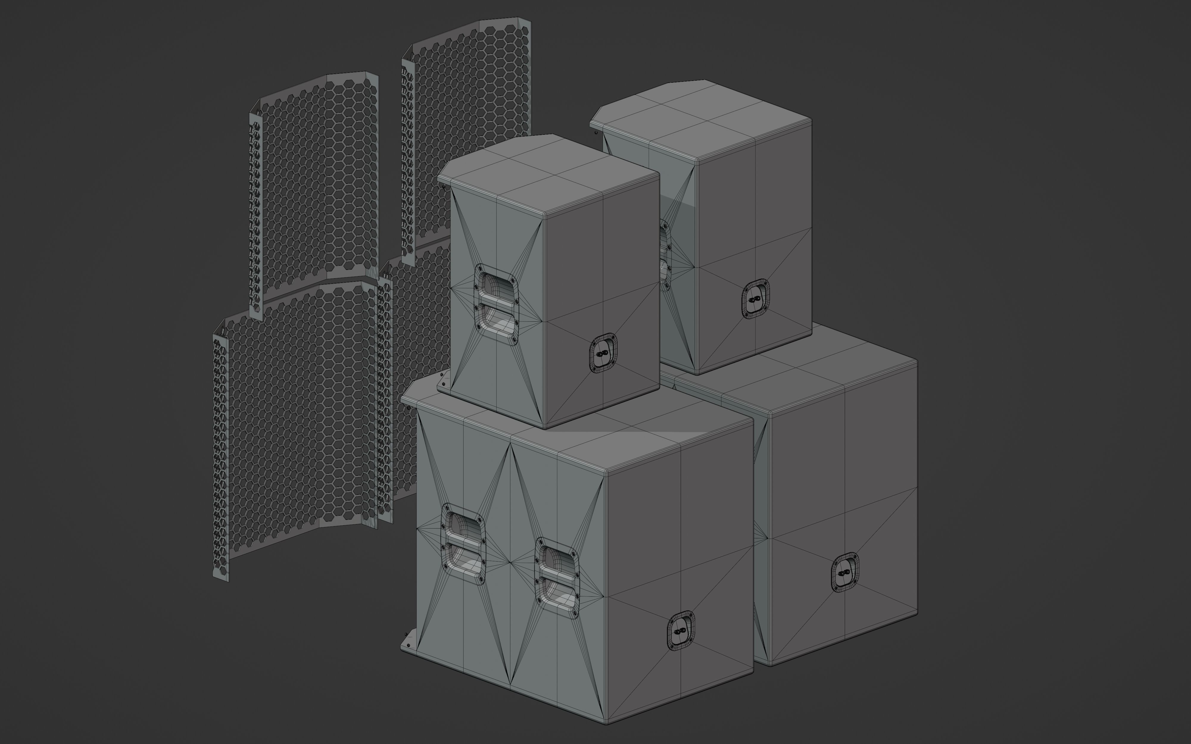 Big Speakers 3D model_10