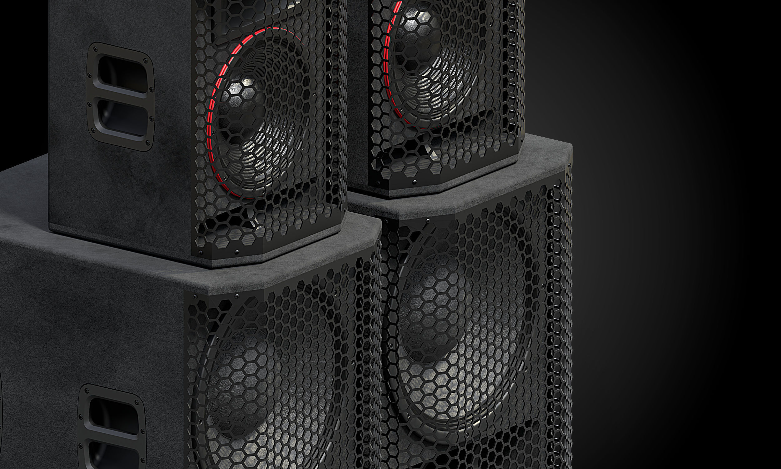 Big Speakers 3D model_3