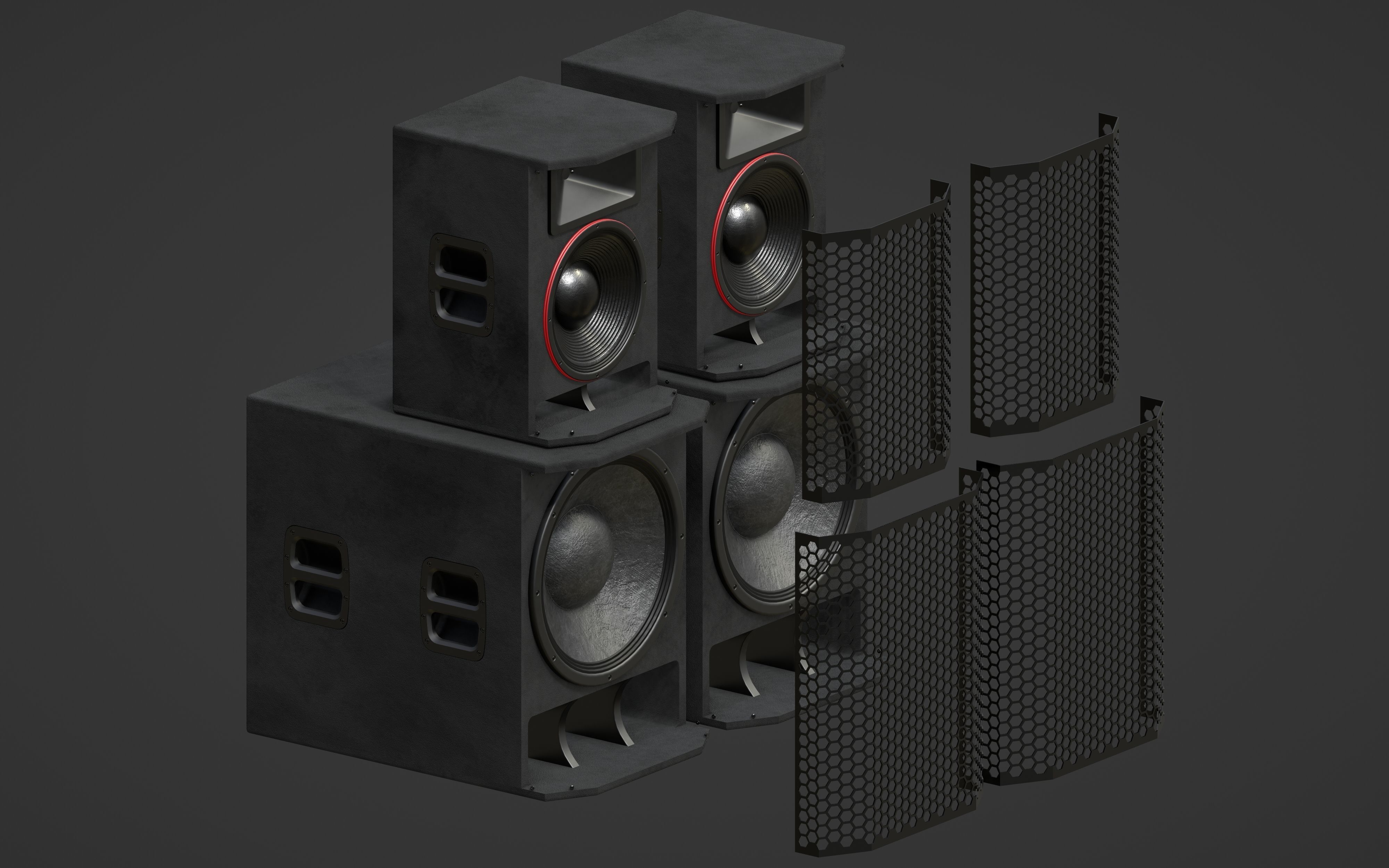Big Speakers 3D model_7