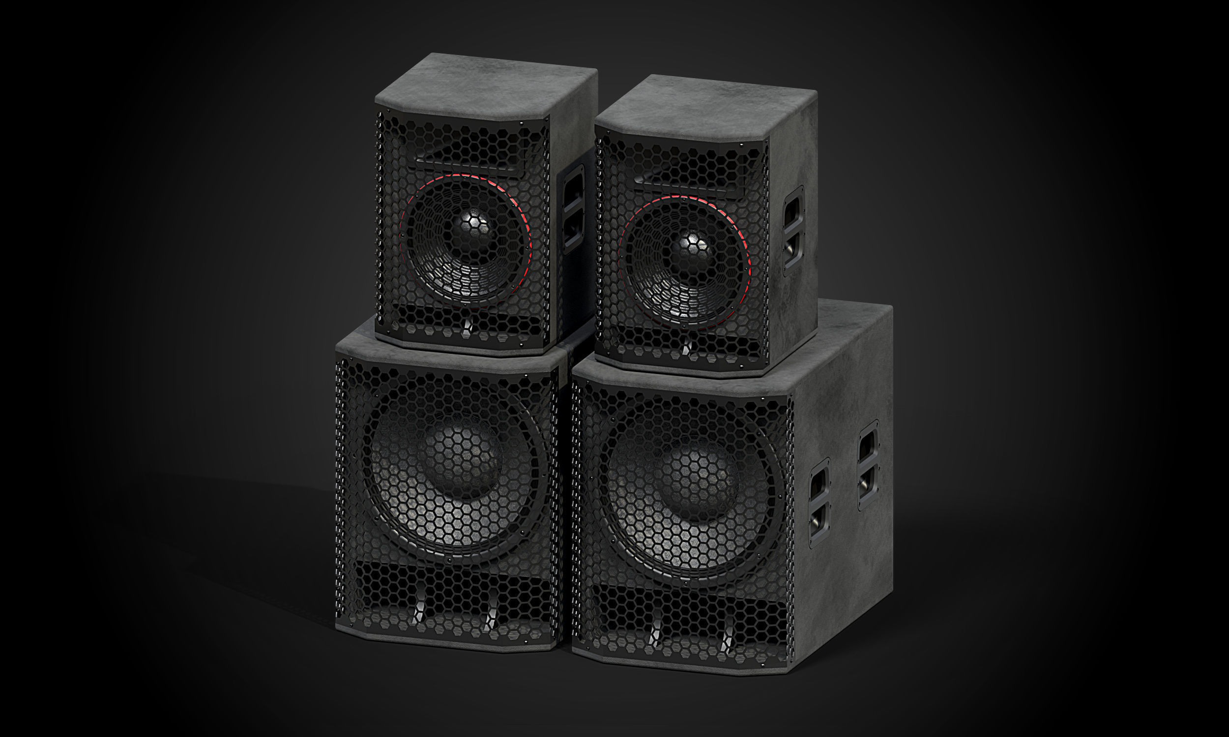 Big Speakers 3D model_2