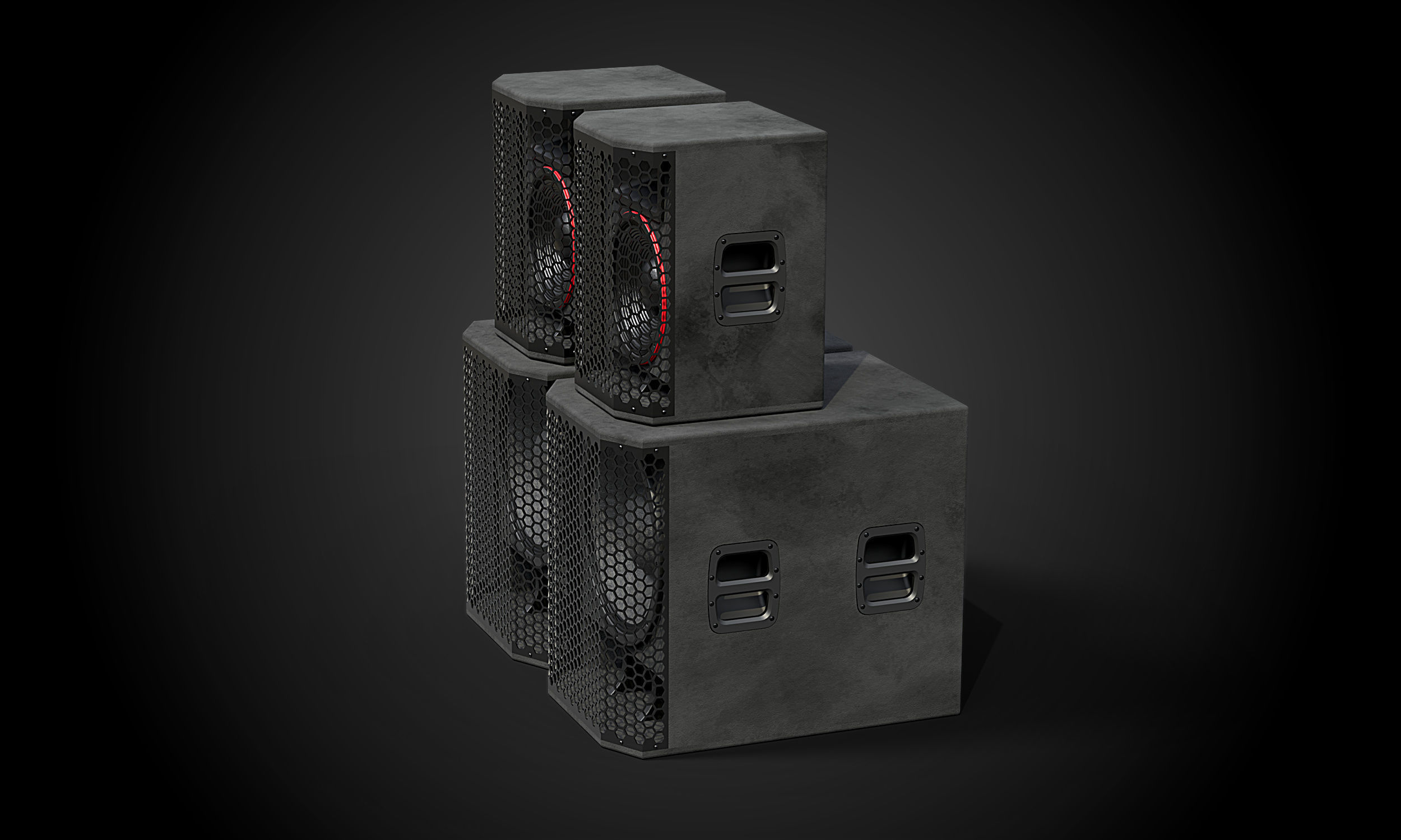 Big Speakers 3D model_4