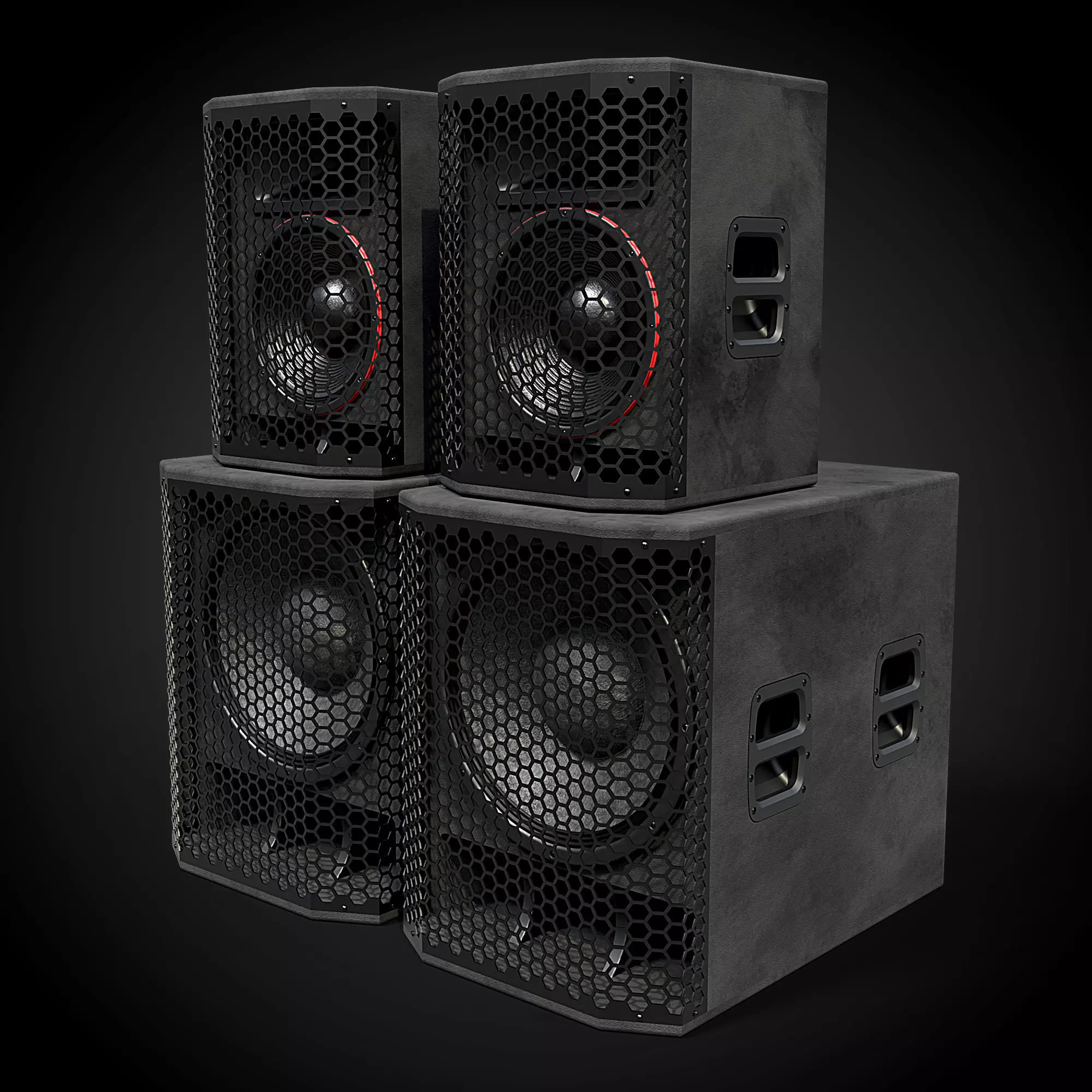 Big Speakers 3D model_0