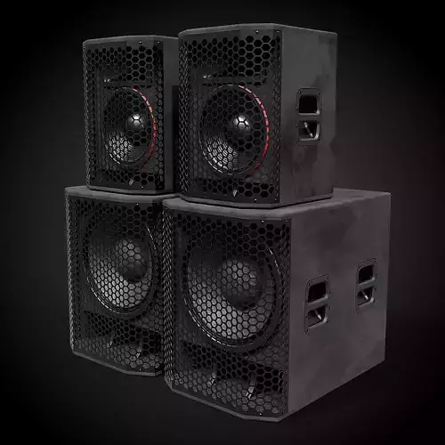 Big Speakers 3D model