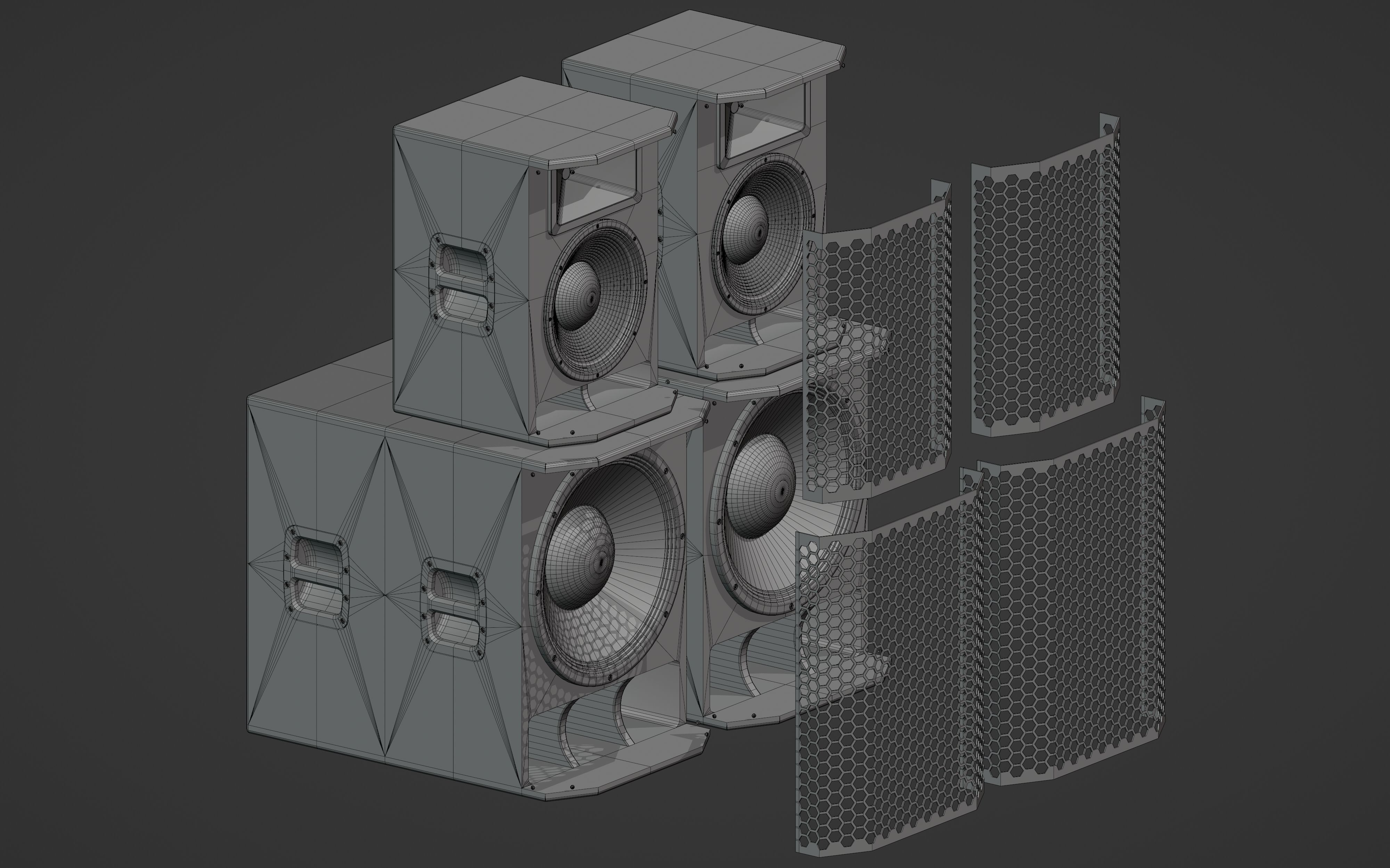 Big Speakers 3D model_9