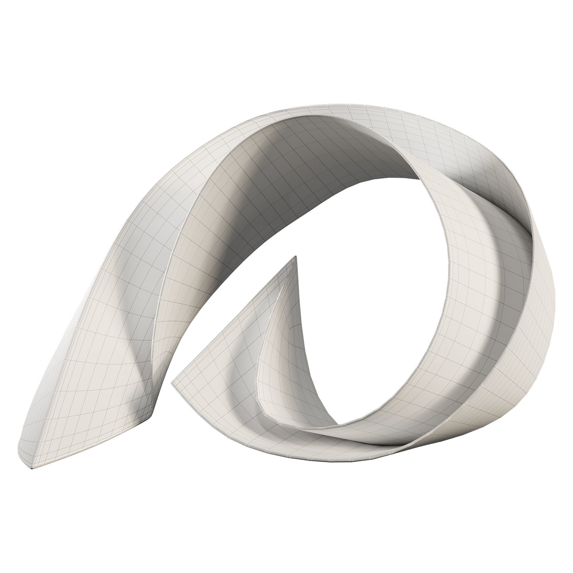 Ocean Wave Sculpture 3D model_9