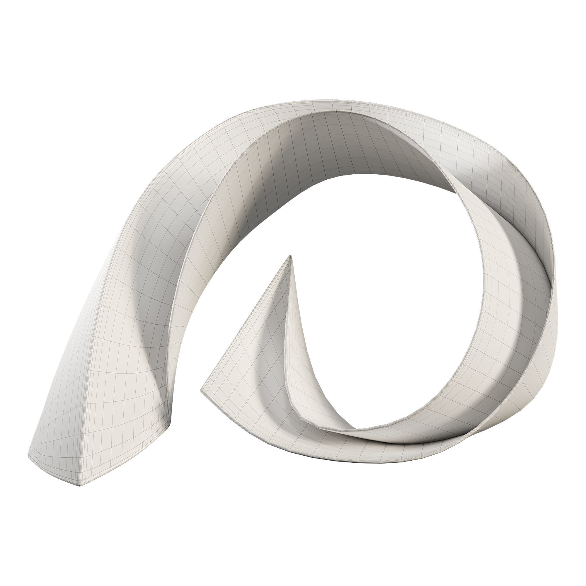 Ocean Wave Sculpture 3D model_3