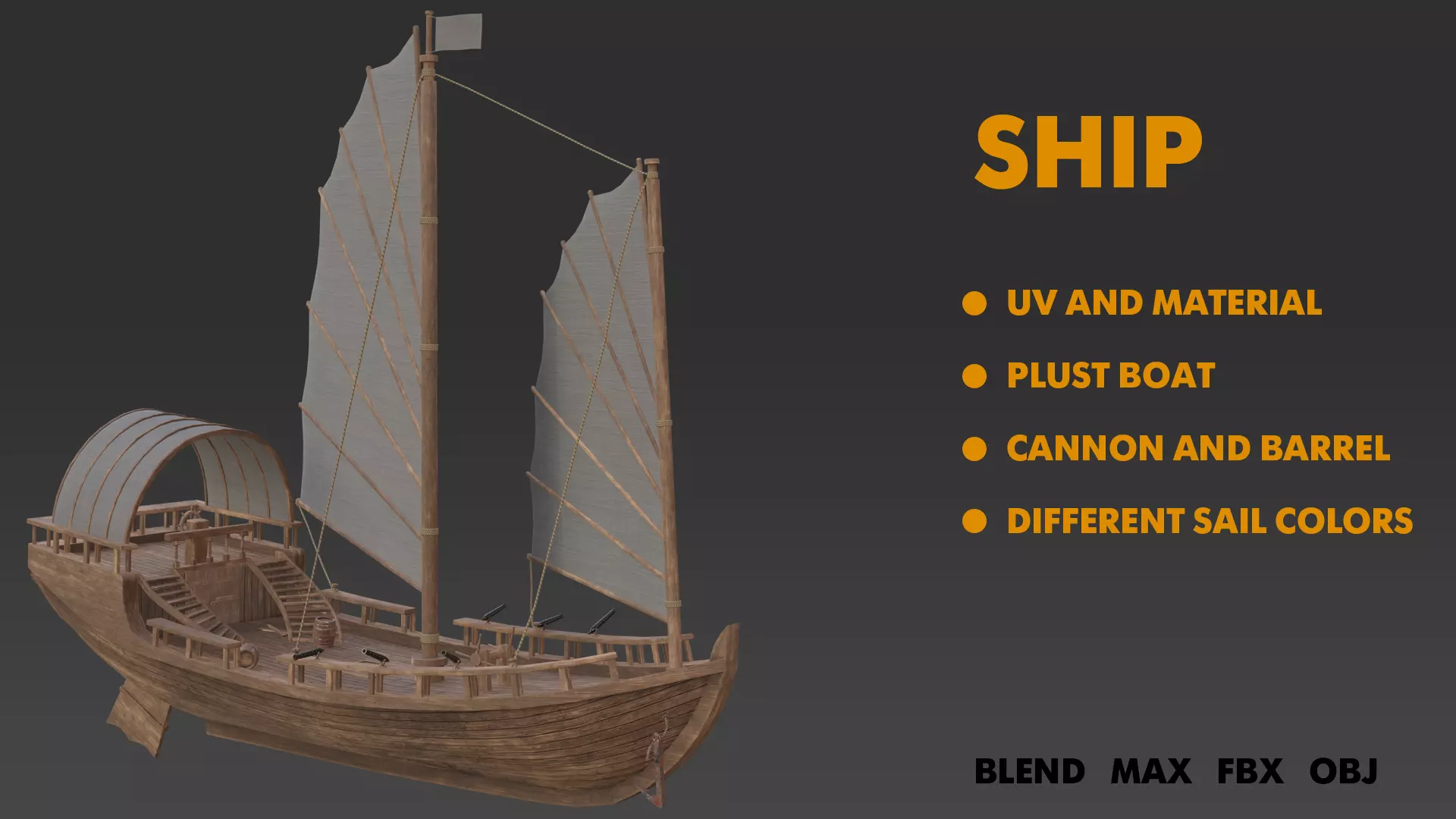 Chinese Ship 3D model