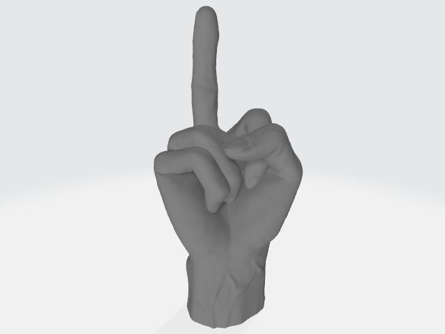 hand figures set 3D print model_7