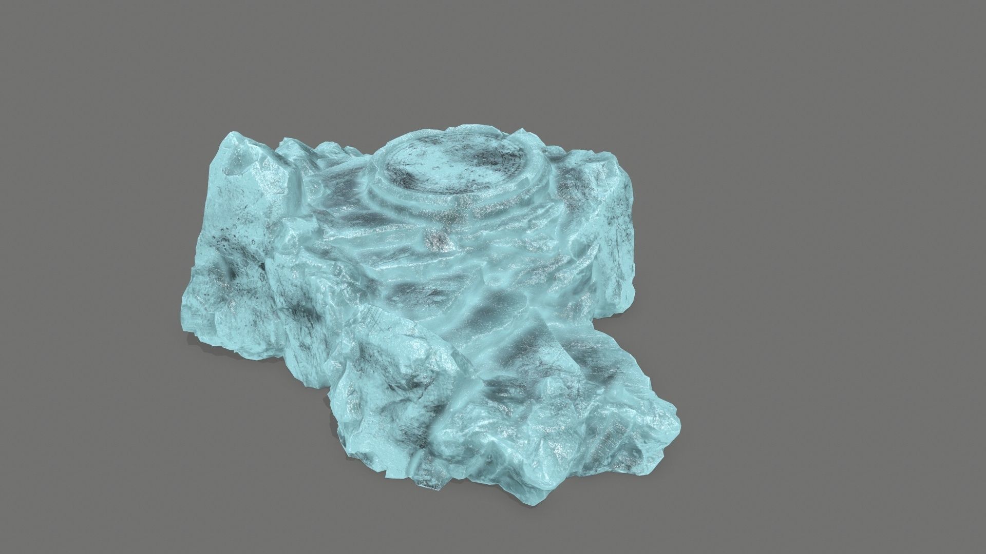 Ladder Ruin Low-poly 3D model_6